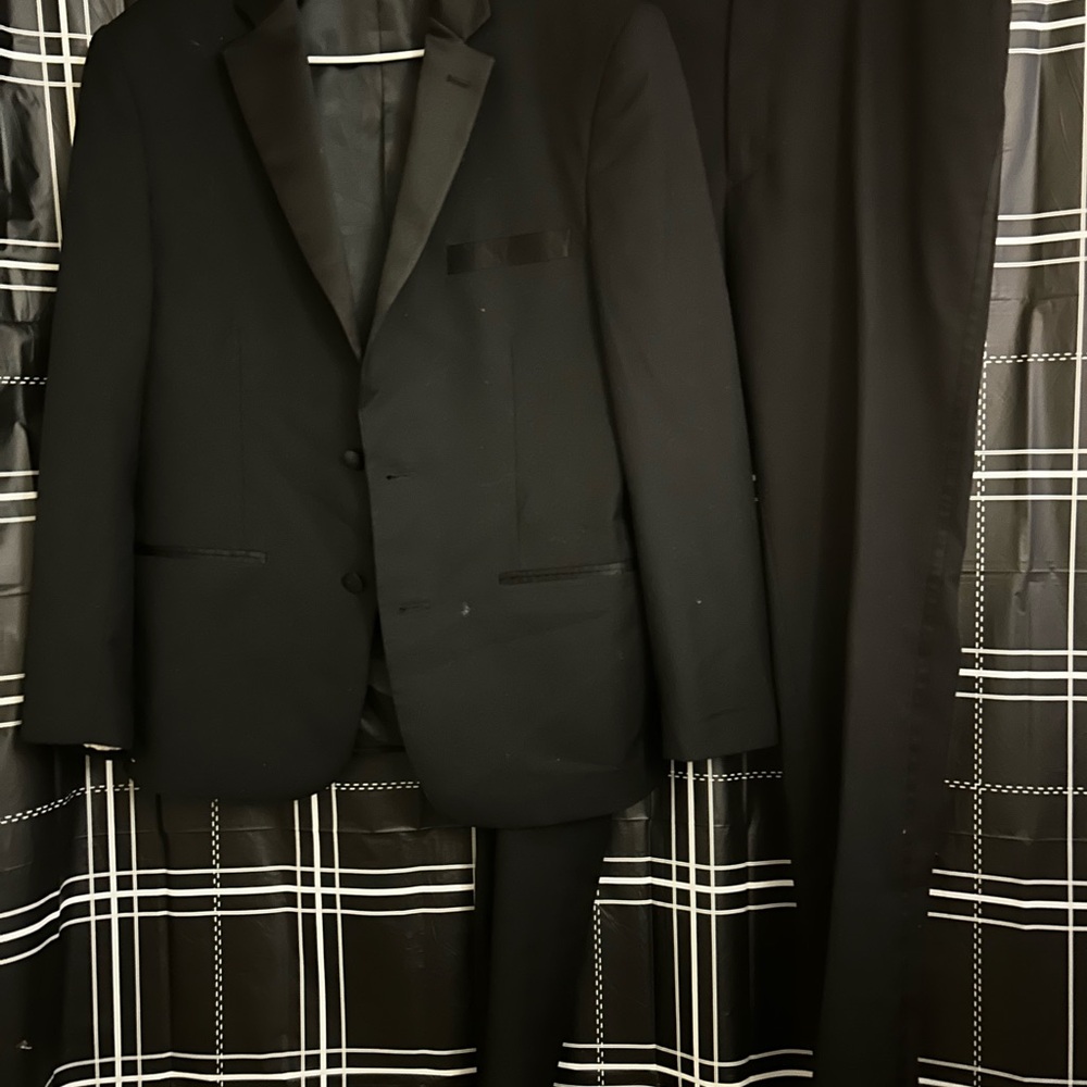 Classic Black Suit Jacket and Pants